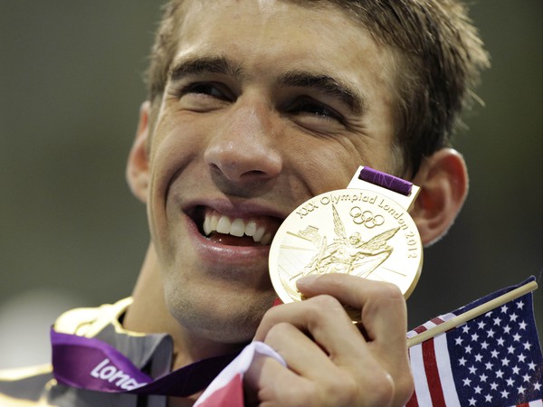 Michael Phelps so zlatou Michael Phelps so zlatou