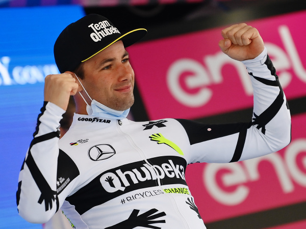 Na snímke belgický cyklista Victor Campenaerts z tímu Qhubeka