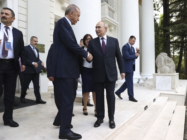 Recep Tayyip Erdogan a Vladimir Putin 