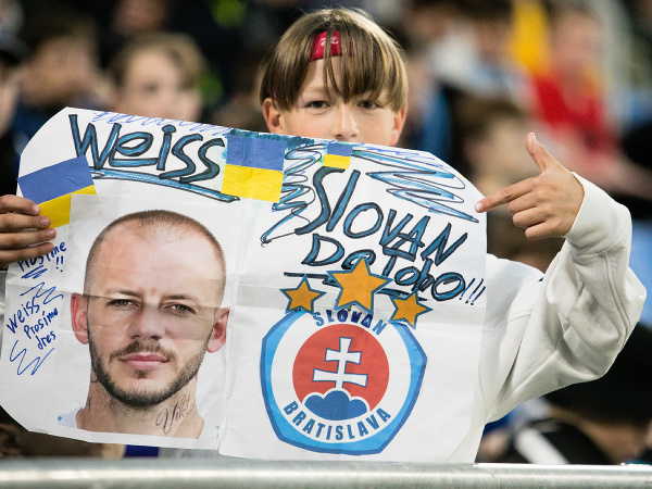 Fanúšik ŠK Slovan Bratislava