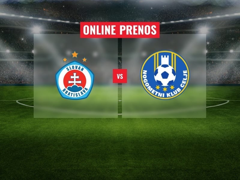 ŠK Slovan Bratislava – NK Celje: Online prenos z prvého zápasu play-off Ligy majstrov