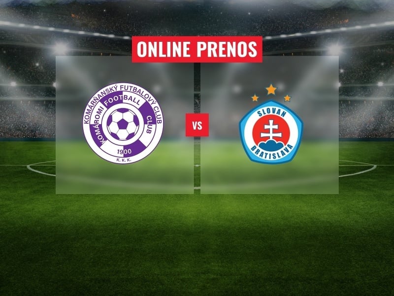 KFC Komárno – ŠK Slovan Bratislava: Online prenos z 9. kola Niké ligy