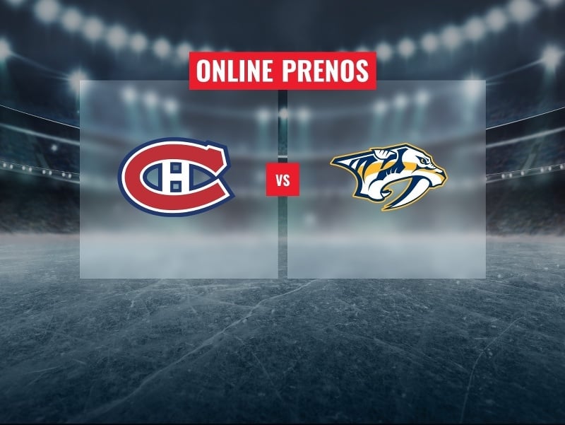 Juraj Slafkovský na domácom ľade: Online prenos z duelu Montreal Canadiens – Nashville Predators