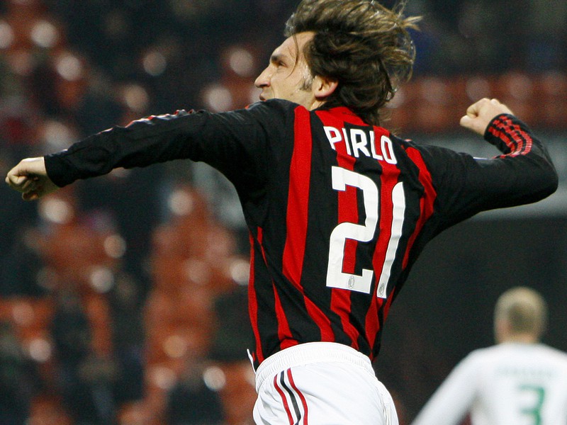 Andrea Pirlo v drese AC Miláno
