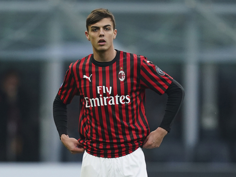 Daniel Maldini v drese AC Miláno