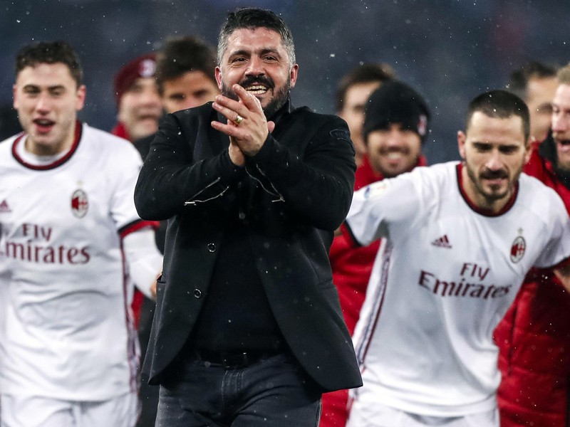 Tréner AC Miláno Gennaro Gattuso 