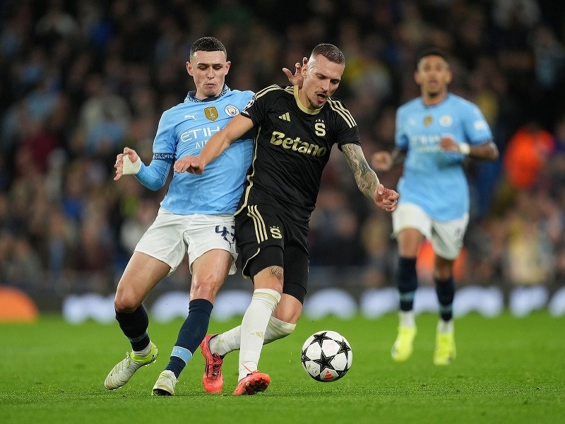 Lukáš Haraslín a Phil Foden v súboji