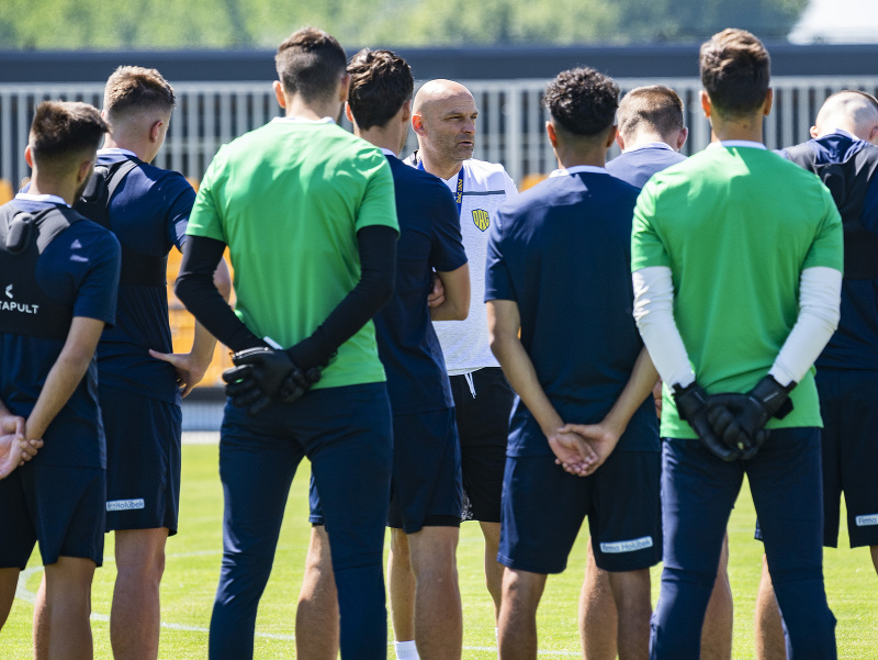 Adrián Guľa počas tréningu futbalistov FC DAC 1904 Dunajská Streda