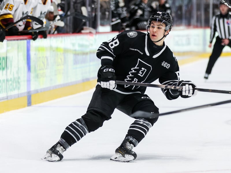 Slovenský hokejista Martin Mišiak v drese Rockford Ice Hogs