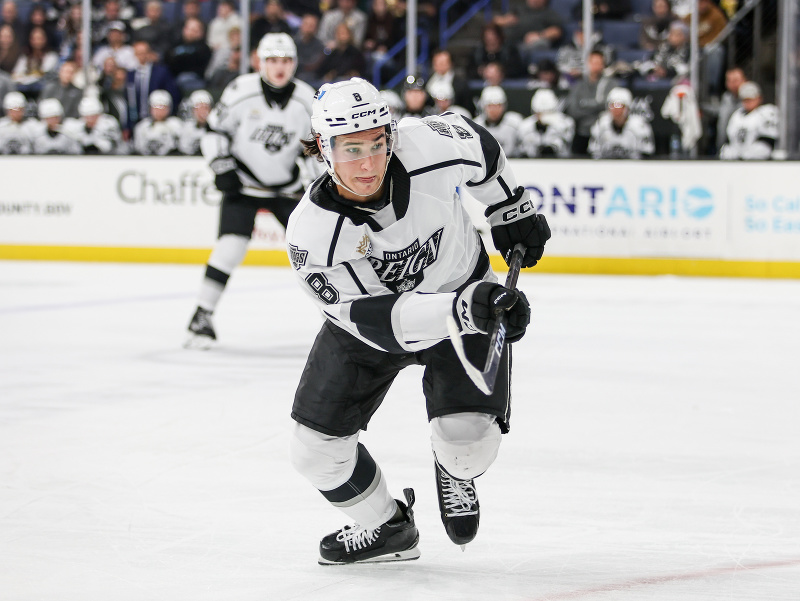 Slovenský hokejista Martin Chromiak v drese Ontario Reign v AHL