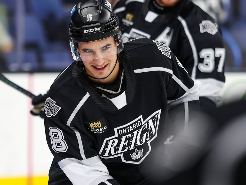 Slovenský hokejista Martin Chromiak v drese Ontario Reign