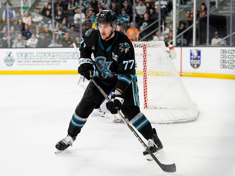 Slovenský útočník Pavol Regenda v drese San Jose Barracuda v AHL