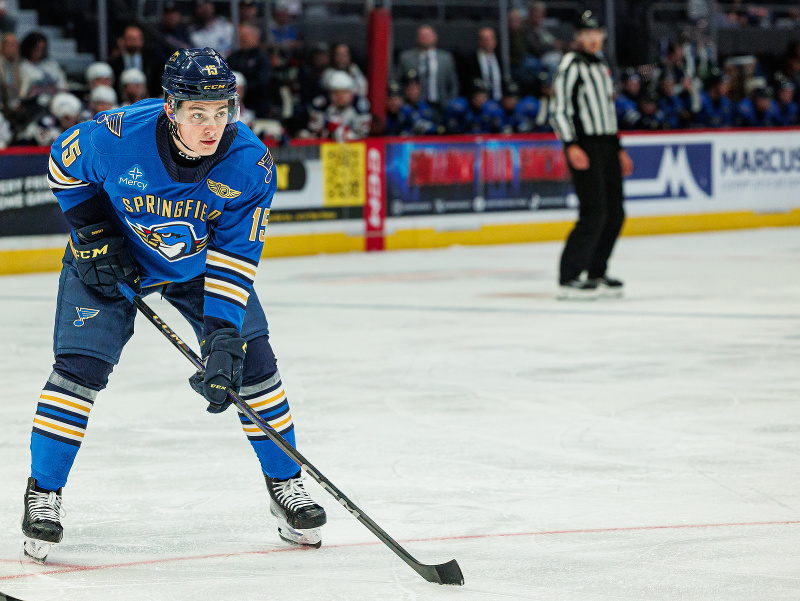 Slovenský hokejista Dalibor Dvorský v drese AHL tímu Springfield Thunderbirds