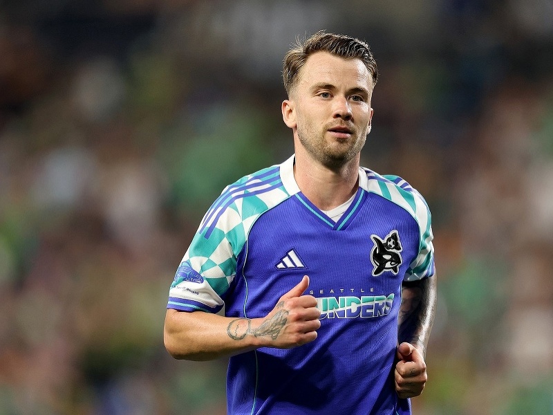 Slovenský futbalista Albert Rusnák v drese Seattlu Sounders
