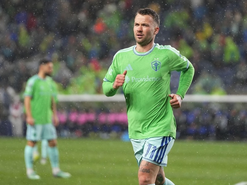 Albert Rusnák počas zápasu Seattlu