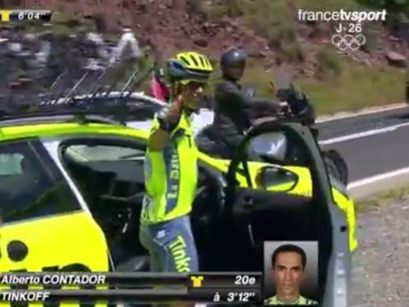 Alberto Contador končí na Tour de France 2016 v priebehu deviatej etapy