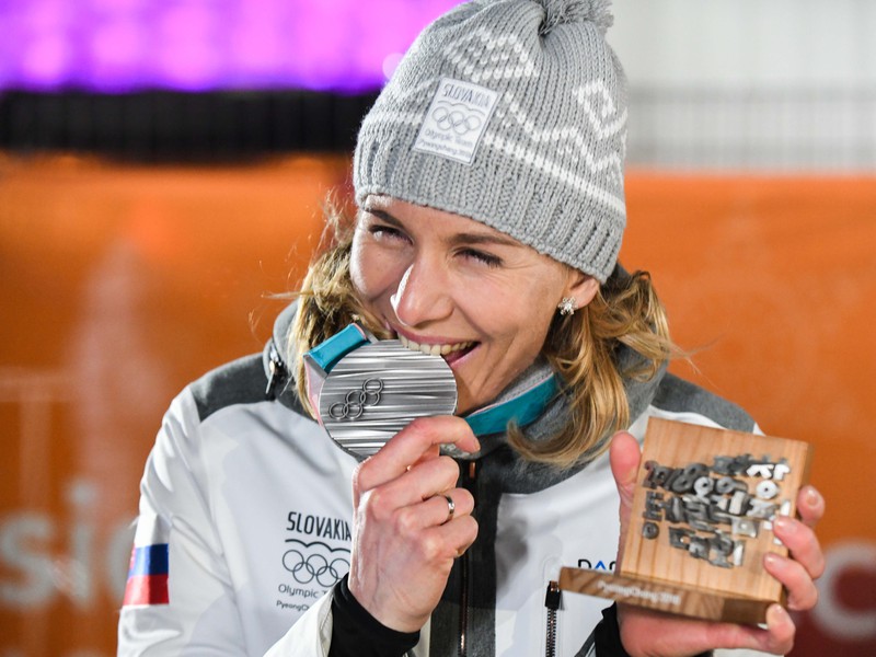 Anastasia Kuzminová so striebornou medailou