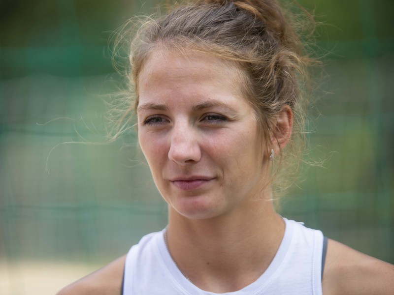 Na snímke slovenská reprezentantka v plážovom volejbale Andrea Štrbová 
