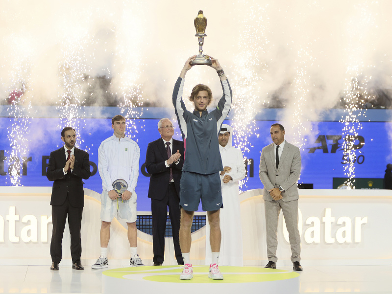 Andrej Rubľov s trofejou
