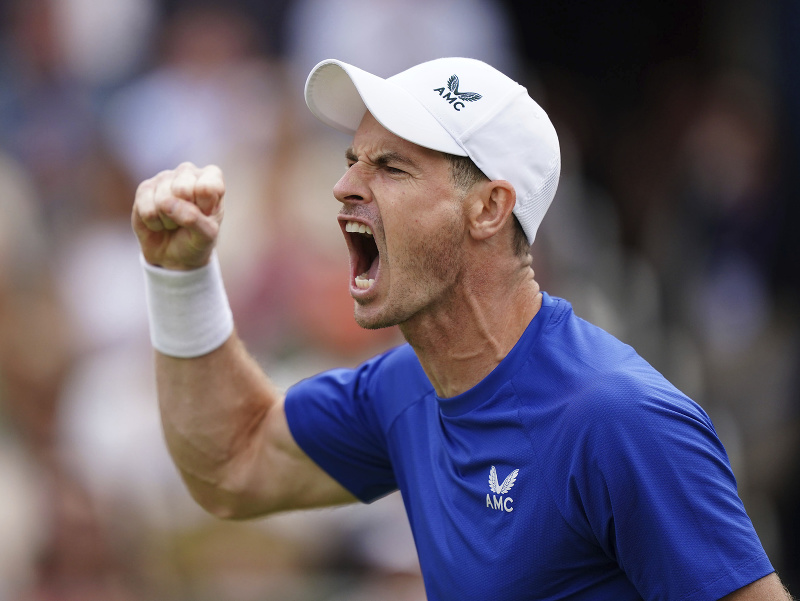 Oslavujúci Andy Murray