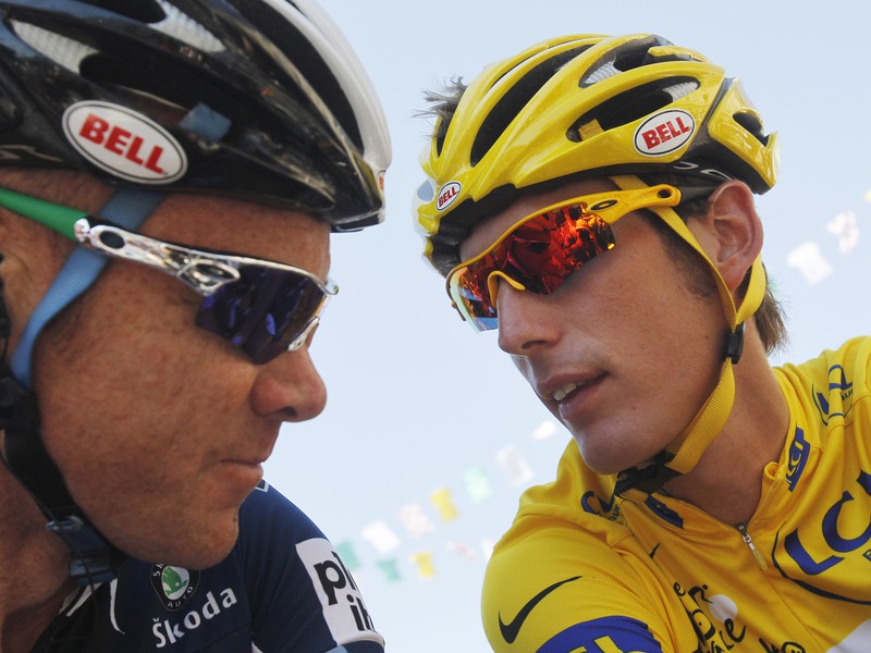 Stuart O'Grady a Andy Schleck