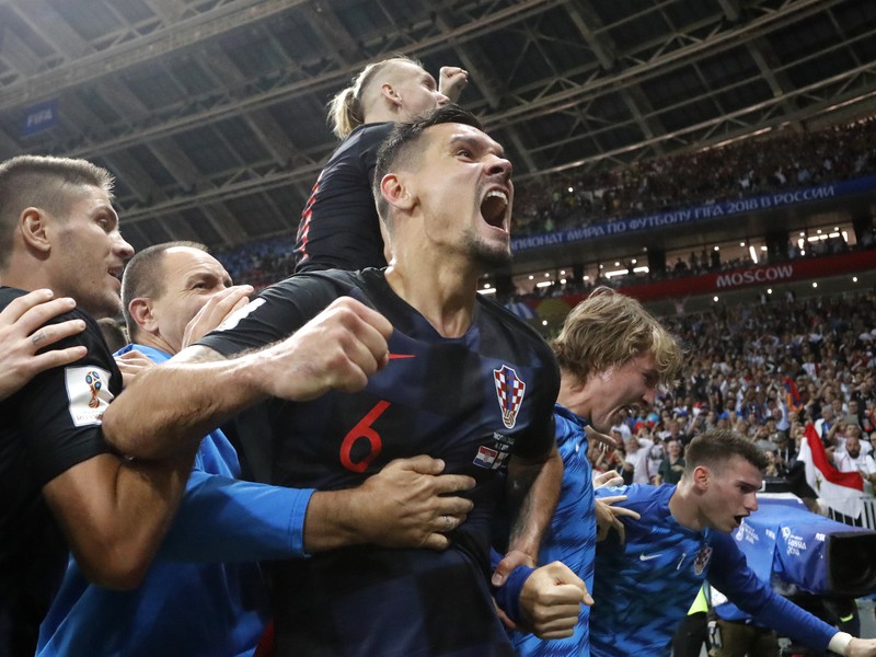 Oslavy Chorvátov po postupe do finále