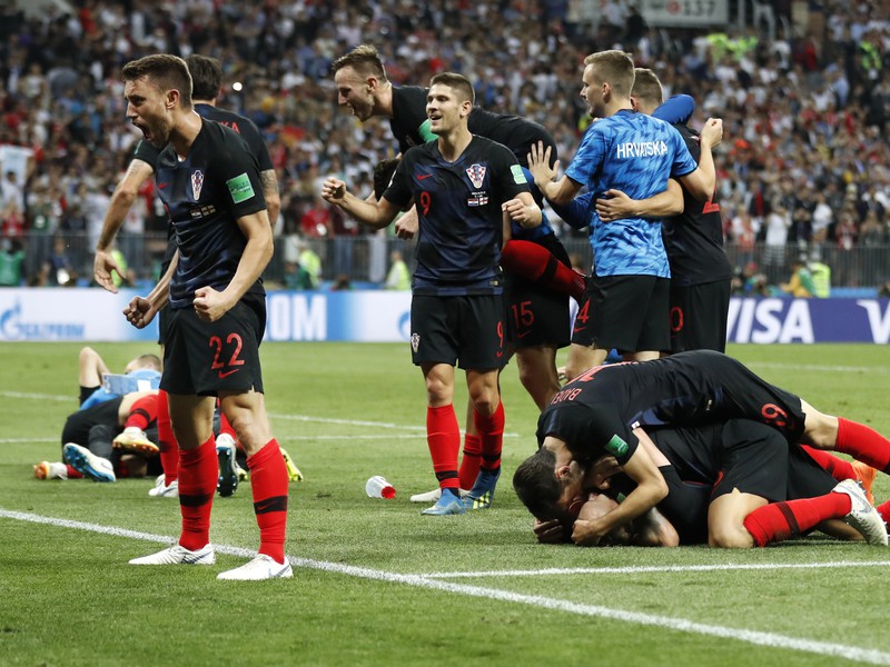 Oslavy Chorvátov po postupe do finále