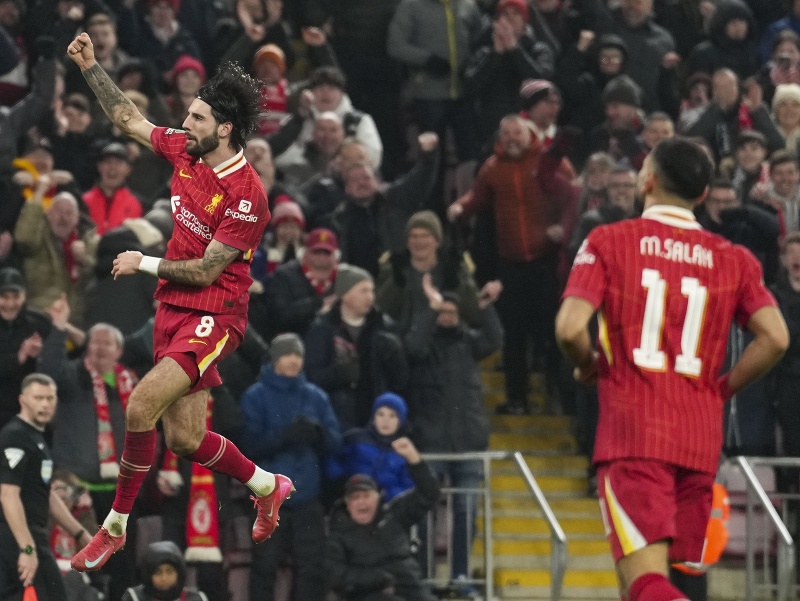 Dominik Szoboszlai sa raduje po góle