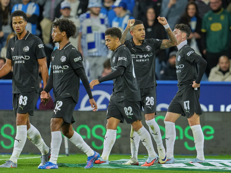 Radujúci sa Savinho a gólové oslavy futbalistov Manchestru City