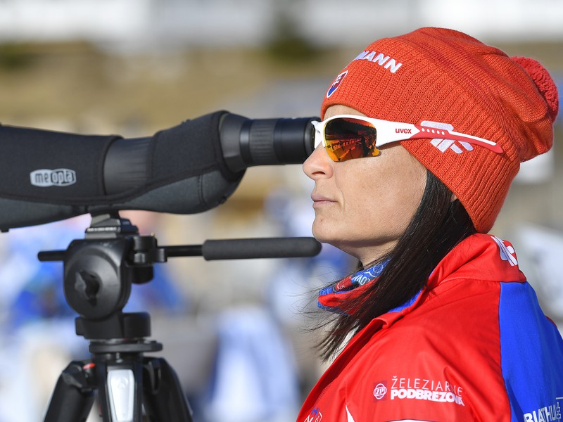 Na snímke slovenská biatlonová trénerka Anna Murínová
