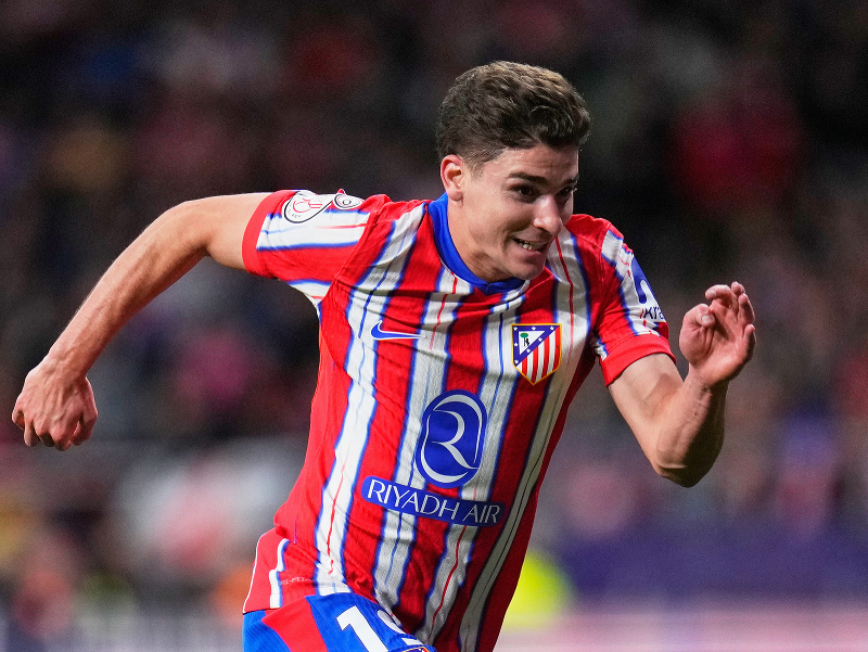 Útočník Julián Álvarez z Atlética Madrid