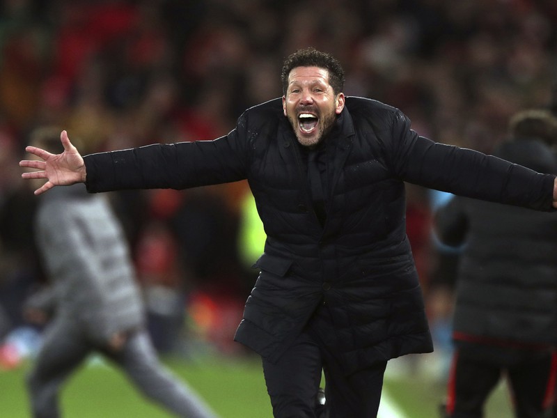 Diego Simeone sa raduje z gólu