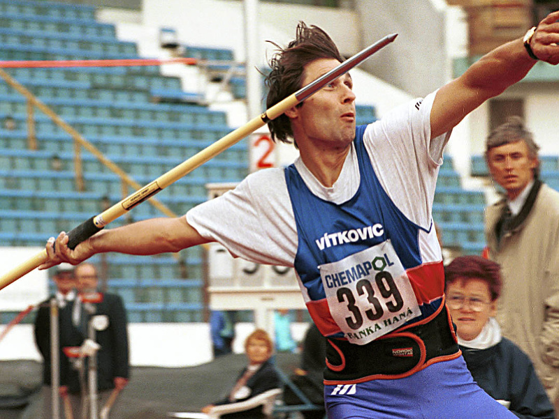 Jan Železný počas súťaže v roku 1996