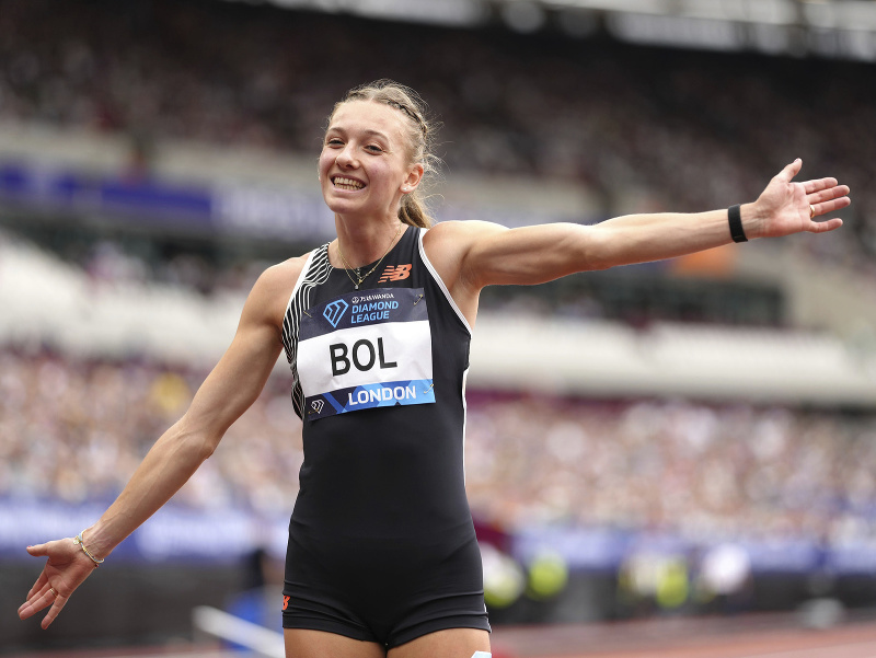 Holandská atlétka Femke Bolová zabehla na nedeľňajšom podujatí Diamantovej ligy v Londýne tretí najlepší čas histórie na 400 m prekážok.