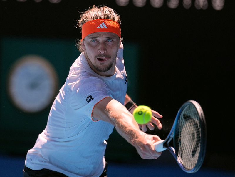 Alexander Zverev počas semifinálového súboja Australian Open