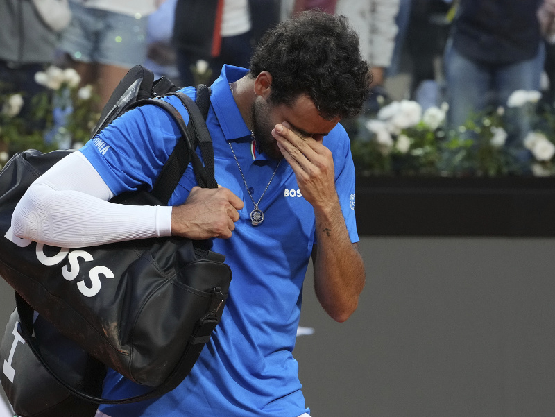 Taliansky tenista Matteo Berrettini na turnaji ATP Masters 1000 v Ríme
