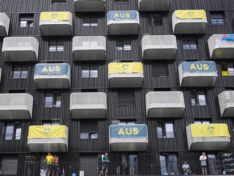 Ubytovacie zariadenie austrálskej výpravy v olympijskej dedine v Paríži
