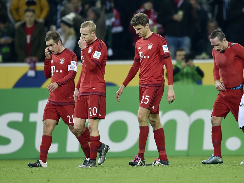 Sklamaní hráči Bayernu