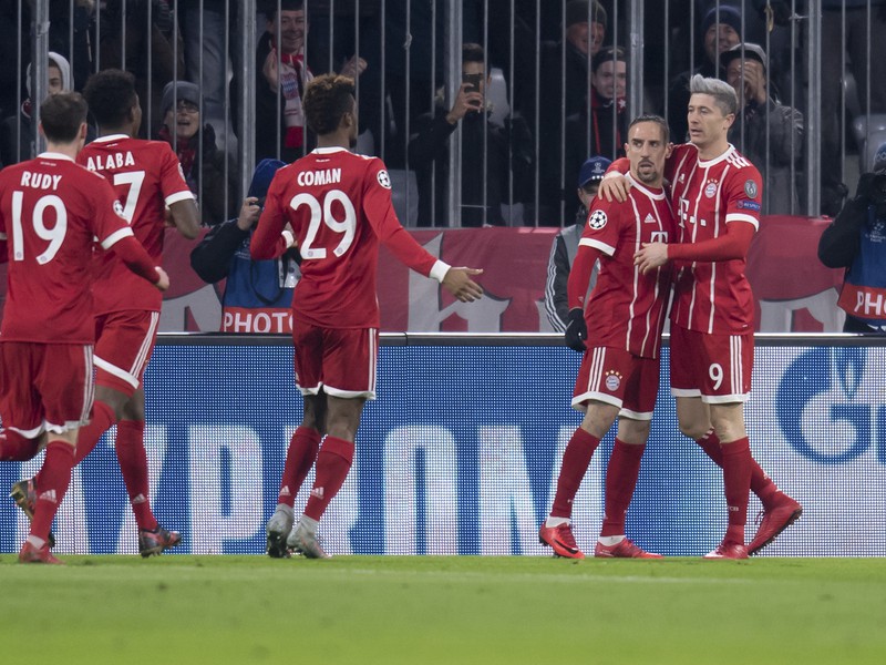 Robert Lewandowski oslavuje gól