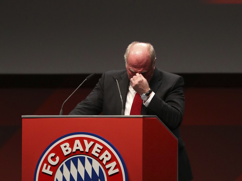 Čestný prezident Bayernu Uli Hoeness