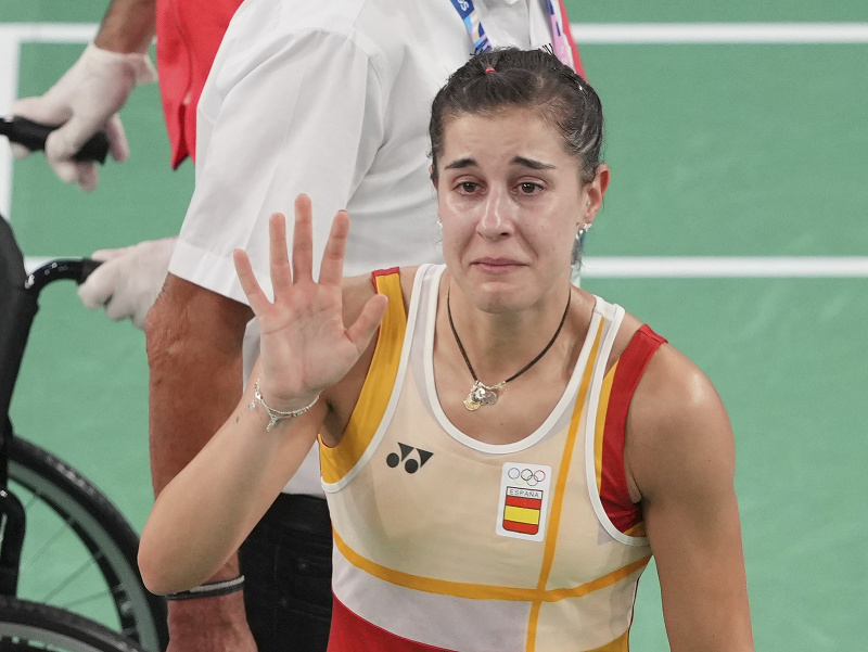 Španielska bedmintonistka Carolina Marínová odstupuje pre zranenie