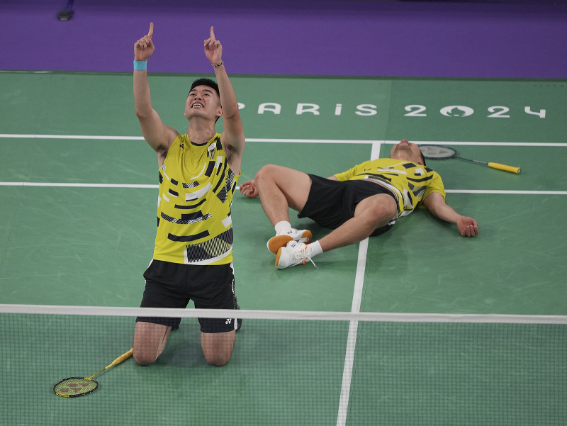 Taiwanskí bedmintonisti Jong Lee a Či-Lin Wang triumfovali vo štvorhre na olympijskom turnaji v Paríži.