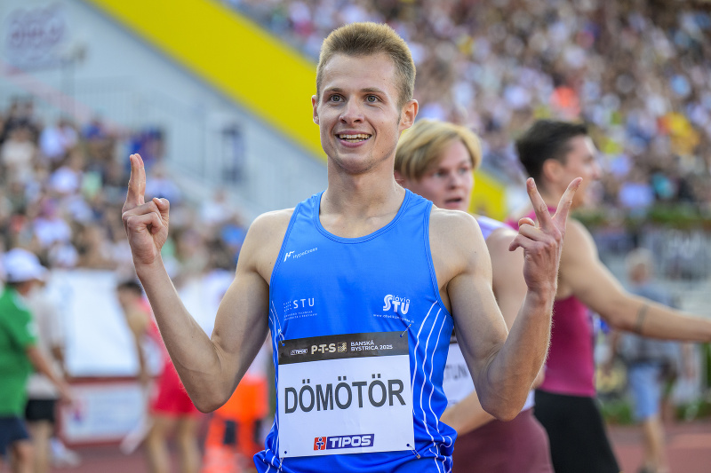 Slovenský reprezentant v behu na 400 metrov cez prekážky Patrik Dömötör