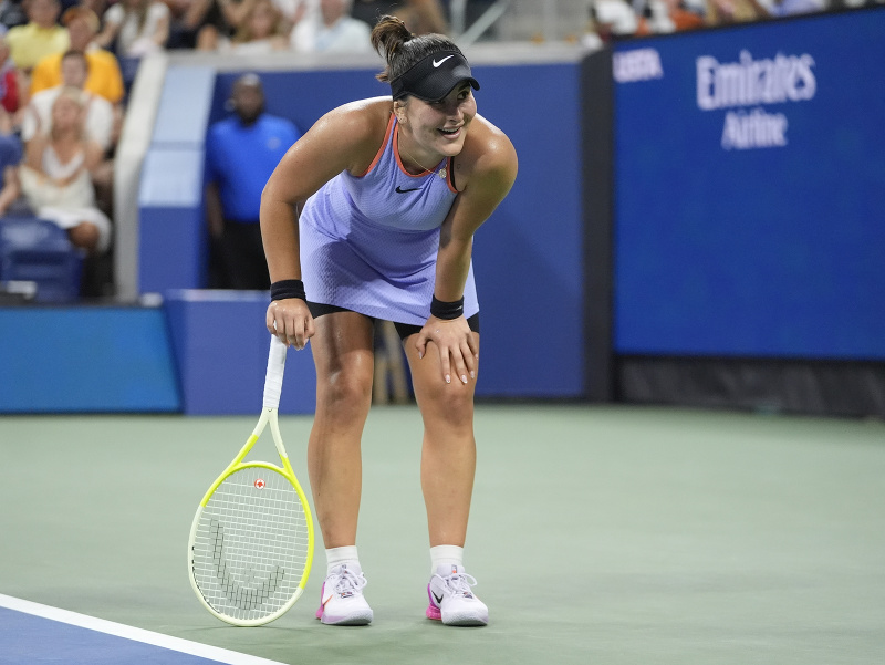 Kanadská tenistka Bianca Andreescuová počas prvého kola na US Open 2024
