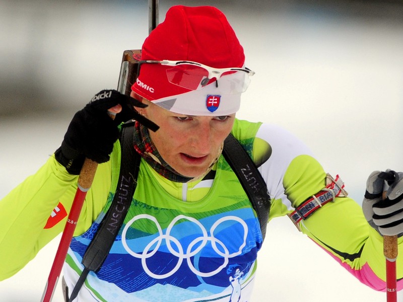 Na snímke slovenská biatlonistka Martina Halinárová 