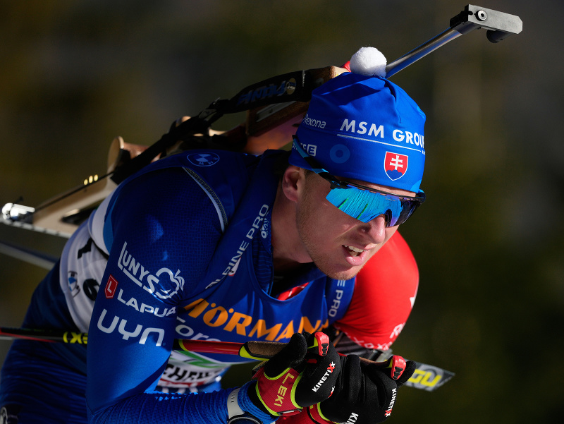 Slovenský biatlonista Šimon Adamov