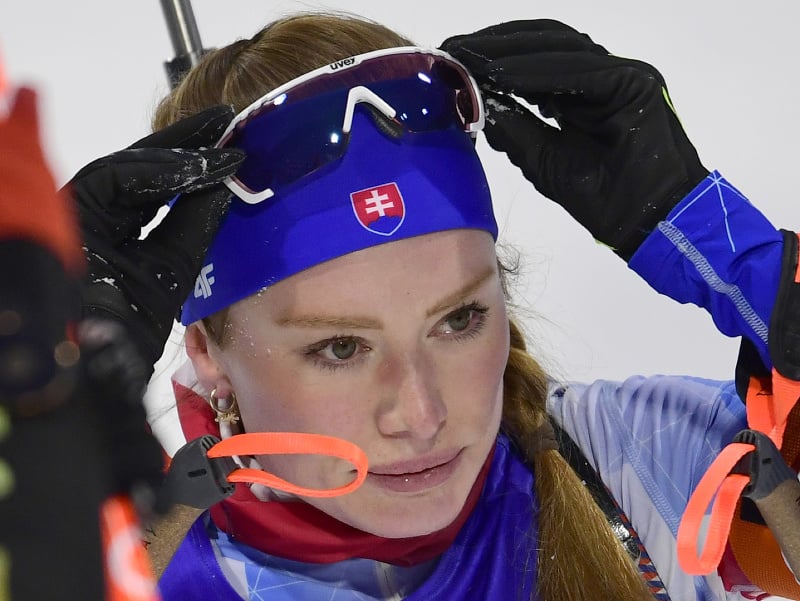Na snímke slovenská biatlonistka Ivona Fialková 