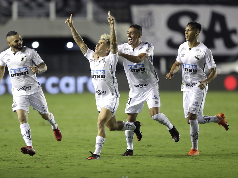 Radosť hráčov FC Santos