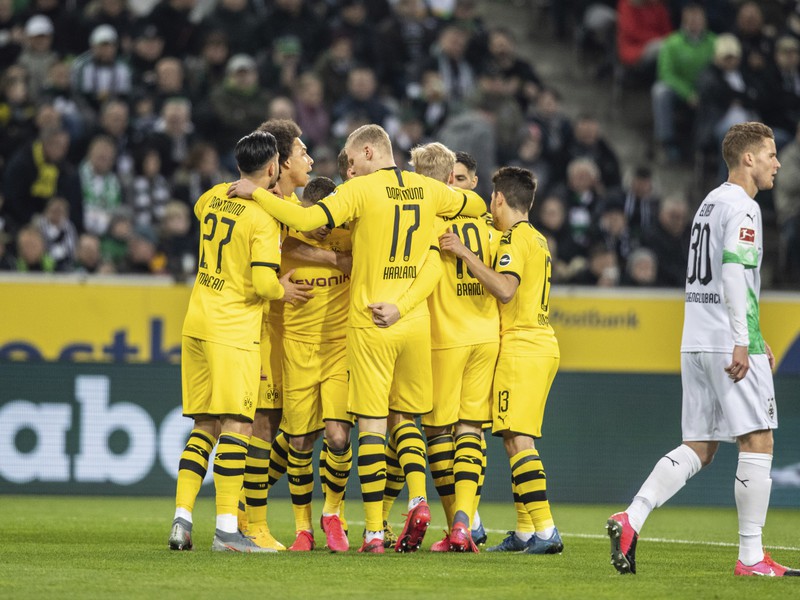 Radosť hráčov Borussie Dortmund 