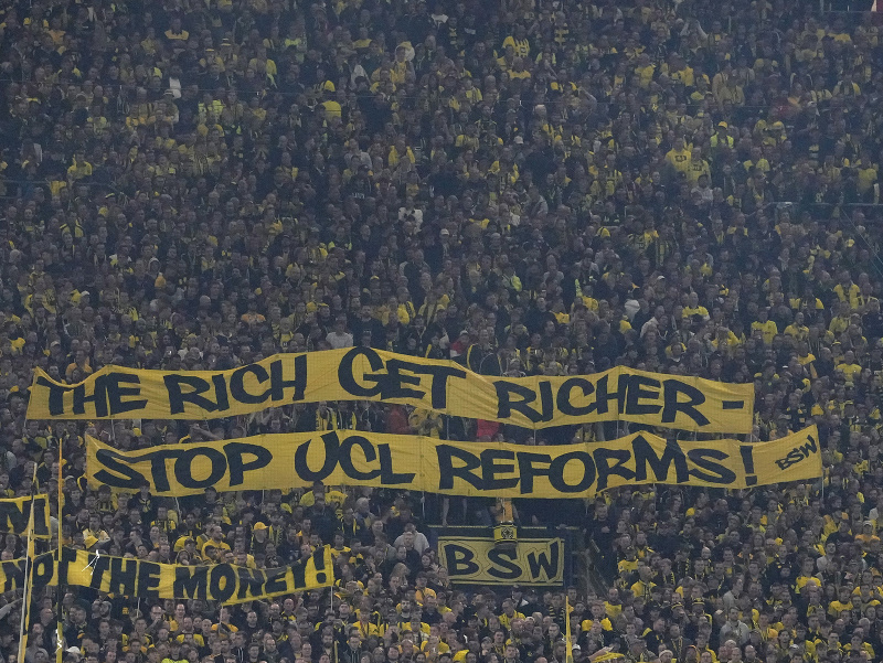 Transparent fanúšikov Dortmundu
